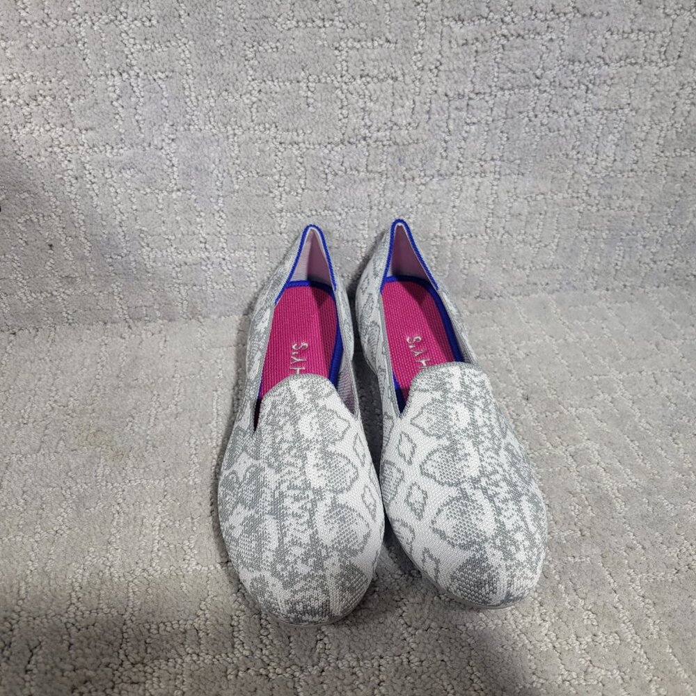 Rothy's The Loafer Ivory Grey Snake Women Size 7, 7.5, 8, 8.5, 9.5, 10, 11, 11.5 - Picture 8 of 11